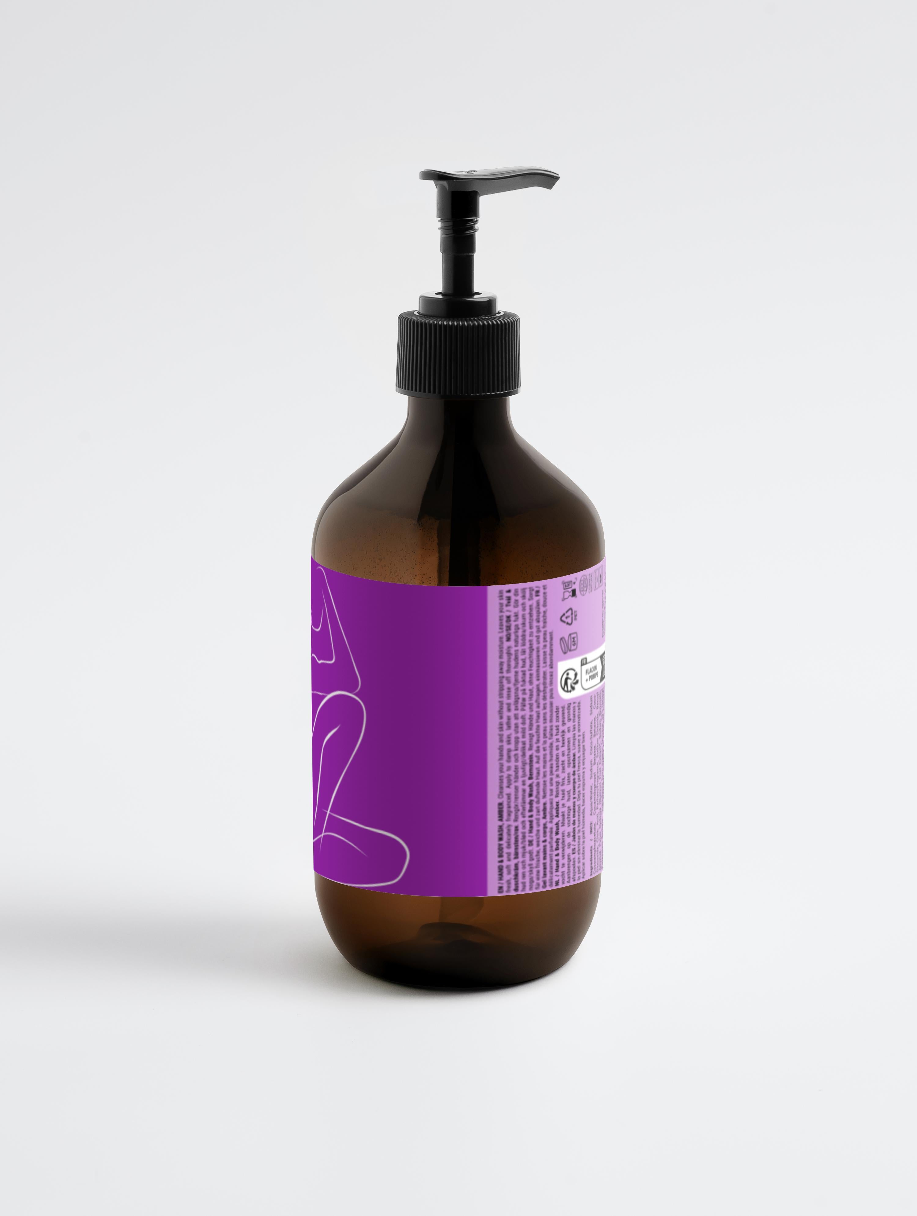 Hand & Body Wash, Patchouli & Amber Vanilla Volume 490 ml / 16,57 fl oz