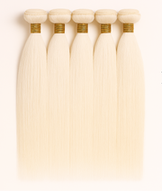 Trame de cheveux humains Blond polaire (60) qualité Remy