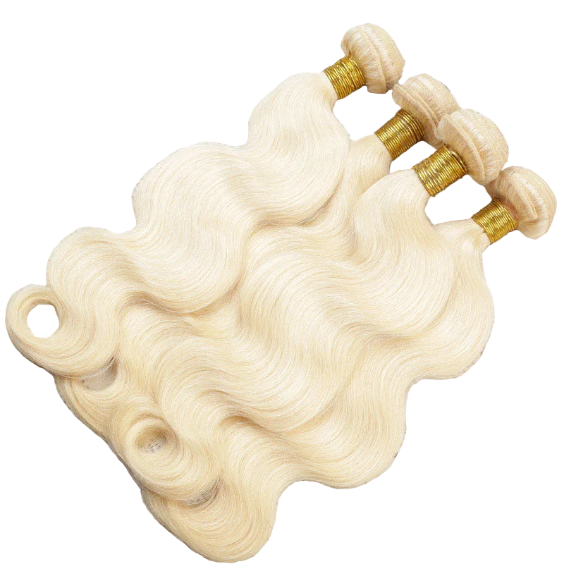 Bundle Platinum Honey Blonde Body Wave Cheveux Péruviens