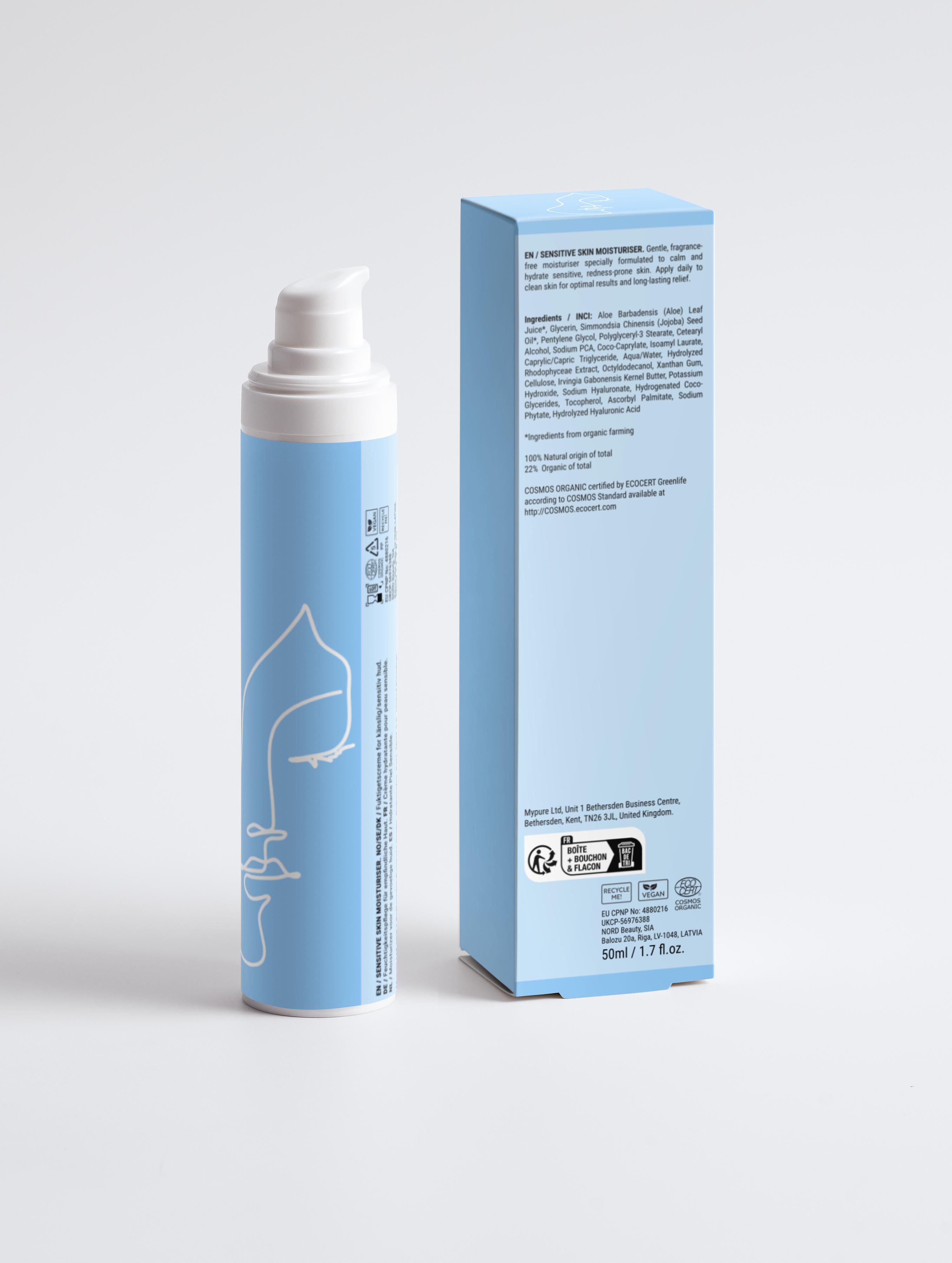 Sensitive Skin Moisturiser, Fragrance Free