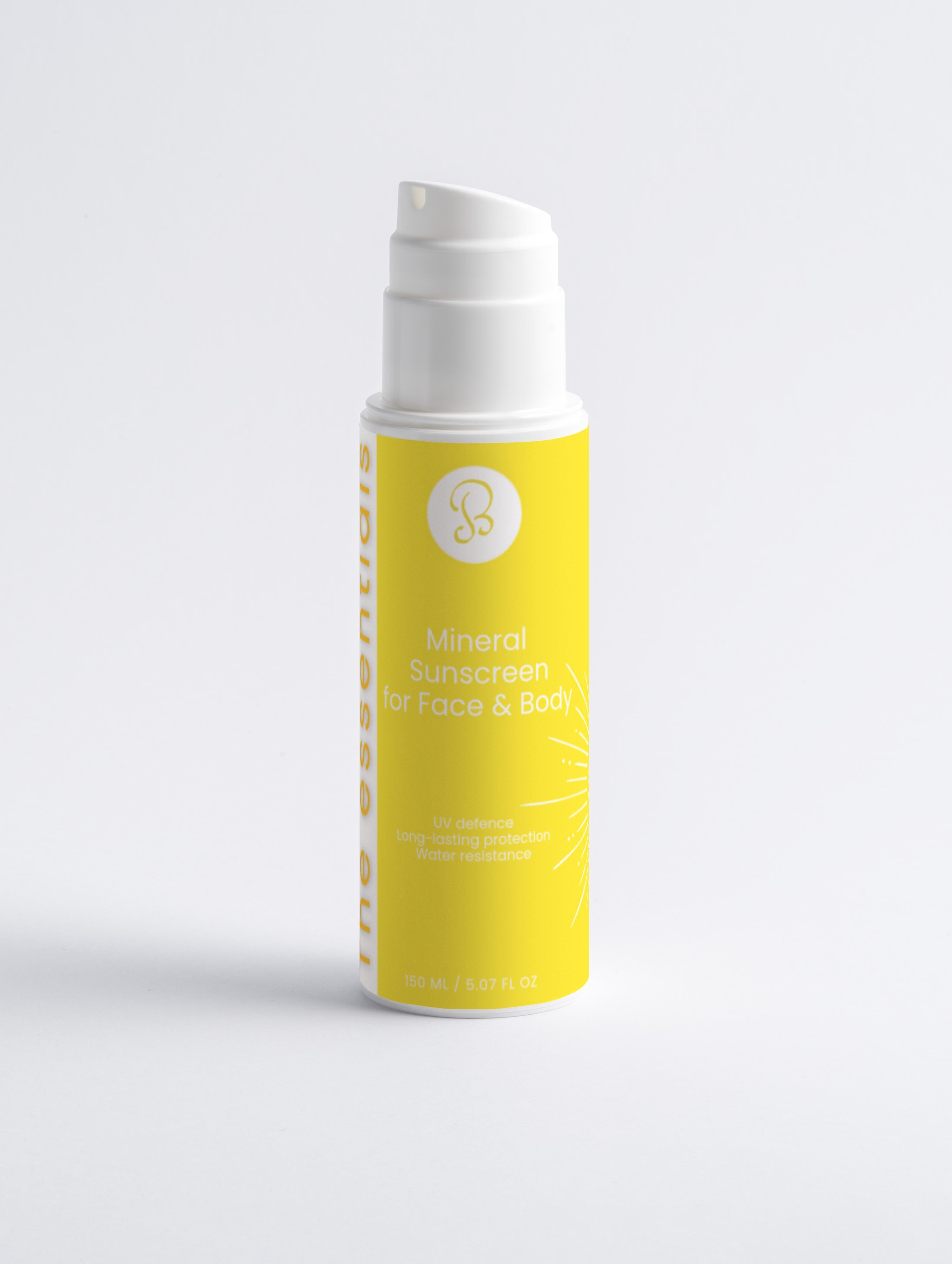 Crème solaire minérale SPF 30 pour le visage et le corps, sans colorant Volume 150 ml / 5,07 fl oz